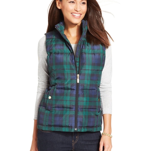 Charter Club Jackets & Blazers - Charter Club | Quilted Plaid Vest L